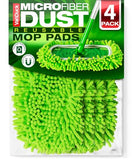 VanDuck Dust Mop Refill Compatible with Swiffer Sweeper Mop (4 Pack) - Microfiber Pet Heavy Duty Dry Cloth Refills - Reusable Mop Pad (Mop is Not Included)