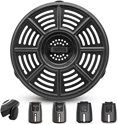 Air Fryer Replacement Parts for Ninja AF101 AF161 AF150 Air Fryer, 8.2'' Round Food Grade Air Fryer Grill Pan Grill Plate Crisper Plate Accessories Tray Rack Compatible Ninja Foodie Pressure Cooker