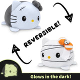 TeeTurtle - The Officially Licensed Original Sanrio Plushie - Mummy + Monster Hello Kitty - Cute Sensory Fidget Stuffed Animals That Show Your Mood - Perfect for Halloween! Small