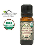 US Organic 100% Pure Frankincense (Boswellia Carteri) Essential Oil - USDA Certified Organic, Use Topically or in Diffuser - Perfect for Yoga or Meditation (10 ml)