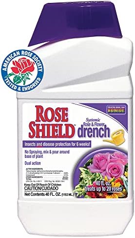 Bonide Rose Shield Systemic Rose & Flower Drench, 40 oz Ready-to-Use Long Lasting Disease & Insect Protection