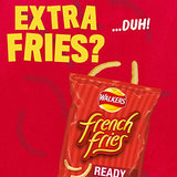 WALKERS Crisps French Fries Worcester Sauce Snacks, 21g (Case of 32)