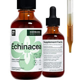 Echinacea 2 fl oz Liquid Extract - Organic Root, Leaf, Flower, Seed - Natural Herbal Supplement - Body, Immune System Support Tincture - High Potency Drops - 45-Day Supply