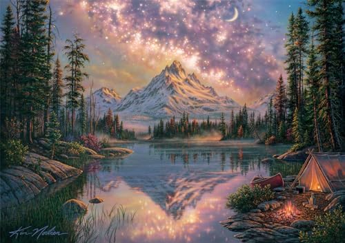 Buffalo Games - Kim Norlien - Starlit Night - 300 Piece Jigsaw Puzzle for Adults -Challenging Puzzle Perfect for Game Nights - Finished Size is 21.25 x 15.00
