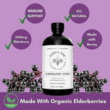 Elderlane Elderberry Syrup Elderberry Shots - Immune Support Supplement for Kids & Adults - Immune Boosters - Natural Immunity Booster - Made with Honey & Elderberries - Gluten-Free - 16.9 Fl Oz