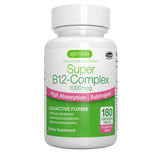 Super B12-Complex 1000mcg, Methylated Vitamin B12 Sublingual, Clean Label, Methylcobalamin, Adenosylcobalamin & Hydroxocobalamin, 180 Servings, High Absorption Sugar-Free Melts, Vegan, by Igennus