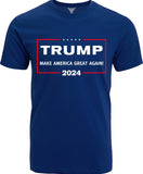 GunShowTees Make America Great Again Trump 2024 MAGA Shirt, X-Large, Navy