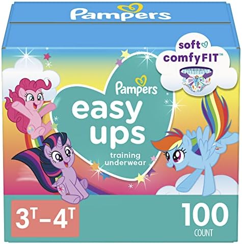 Pampers Size 5 Diapers, Potty Training Underwear for Toddlers, Easy Ups Diapers, Pull Up 3t-4t Training Pants for Girls and Boys, 100 Count, Giant Pack (Packaging & Prints May Vary)