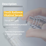 PRIMERA Youth Radiance Vitatinol Serum - Retinol, Vitamin A, Vitamin C, Skin Care, Moisturizing, Shiny, Elastic, Lifting, Korean Cosmetics, 0.5 oz (15 g).