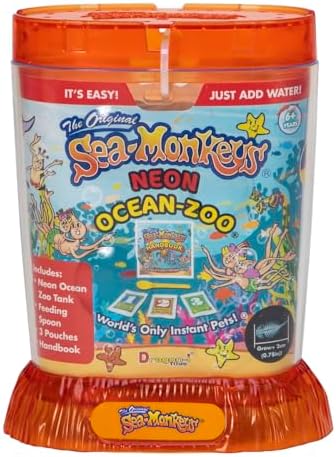 Sea-Monkeys® Ocean Zoo Neon - World's Only Instant Pets® - Assorted Colors - Ages 6+ (Pack of 1)