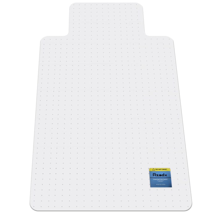Azadx Heavy Duty Office Chair Mat for Carpet - 32" x 55" Hard Material Slip Resistant Floor Mat for Home Office Easy Glide