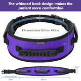 HOOMTREE Gait Belts Transfer Belts for Seniors,Gait Belt with Handles,Gate Belts Medical for Elderly with Quick Release Buckle Anti-Slip Function,Transfer Belt for Elderly and Disabled (Purple)