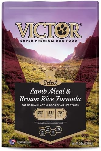Victor Super Premium Dog Food – Lamb Meal & Brown Rice Formula - Dry Dog Food for All Normally Active Dogs of All Life Stages – Ideal for Dogs with Meat Protein Allergies, 5 lb