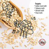 Pantry Moth Trap 2-Pack - Pantry Moth Glue Traps for House Pantry, Pantry Moth Traps for Food and Cupboard Moths, Pantry Moth Traps with Pheromones Prime Pest Trap Indian Meal Moth Traps for Kitchen