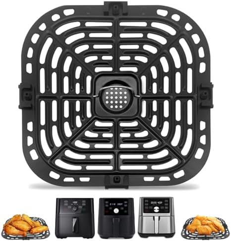Air Fryer Accessories for Instant Pot Vortex Plus 6 in 1 6 QT Gourmia GAF735 6 QT Air Fryer, Replacement Parts Tray Rack Grill Plate Grill Pan Crisper Plate, Dishwasher Safe