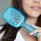 FHI HEAT UNbrush Wet & Dry Vented Detangling Hair Brush, Sapphire Blue