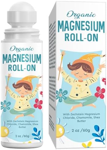 Magnesium Lotion for Kids Sleep & Calm, Magnesium Cream Roll-on Applicator to Help Children Calm & Sleep, Relaxation Formula for Balanced Mood, Bedtime & Sleep for Children-2 oz