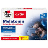 Doppelherz Melatonin Supplement – 120 Mini Tablets – Non-GMO, Easy-to-Swallow