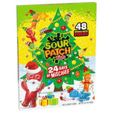 SOUR PATCH KIDS Big Kids Soft & Chewy Candy Holiday Advent Calendar, 24 Days (48 Pieces of Candy)