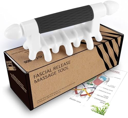 Fascia Massage Tool Myofascial Release Blaster Tools for Anti-Cellulite Skin Soothing Lymphatic Drainage Trigger Point Deep Tissue Neck,Shoulder,Lower Back,Psoas,Thighs,Butt & Full Body(Black)