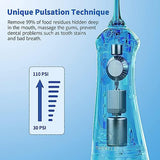 Water Dental Flosser Cordless for Teeth and Brace, 300ML Portable Dental Oral Irrigator, 3 Modes Water Flossing Pick, 4 Water Jet Tips IPX7 Waterproof Teeth Cleaner for Travel