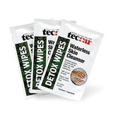 Tecnu Detox Wipes, Poison Ivy Wipes, 12 Count, Large Individual Wipes, Waterless Skin Oil Cleanser, Helps Remove Rash Causing Oil from Poison Ivy, Poison Oak, Poison Sumac, Pitch & Tar