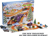 Hot Wheels 2021 Advent Calendar with 24 Surprises That Include 8 1:64 Scale Vehicles & Other Cool Accessories, Plus a Play Pane Mat, for Collectors & Kids 3 Years Old & Up