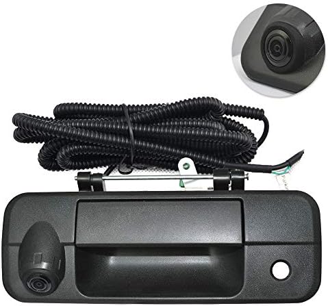 Tailgate Handle Rear View Camera Backup Tailgate Camera for Tundra(2007 2008 2009 2010 2011 2012 2013),Tailgate door handle replacement camera(Color: Black)