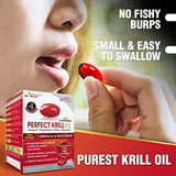 LABO Nutrition Perfect Krill EX, The Purest Ultra Strength Antarctic Krill Oil, Highest Phospholipids (>56%), with Choline & Astaxanthin, Omega 3, Joint Support, 100% Made in USA, 60 softgel