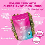 Pink Stork Fertility Bundle - Conception Tea and Supplements for Women, Prenatal Vitamins with Ashwagandha, Inositol, Vitex and Folate to Help Support Hormone Balance for Women, 2 Pack