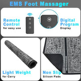 UQQU EMS Foot Massager for Neuropathy,Foot Massager Pad for Pain Plantar Relief, Muscle Relaxation, Portable & Rechargeable Feet Stimulator Massager Mat with 8 Modes, 19 Levels