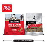 Nutri-Vet Hip & Joint Biscuits for Dogs - Tasty Dog Glucosamine Treat & Dog Joint Supplement - Large Sized Biscuit with 300mg Glucosamine - 4 lb