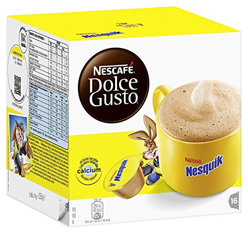 Nestlé Nescafe Dolce Gusto Coffee and Tea Pods – Nesquik Flavor - Choose Quantity (1 Pack (16 Capsules))