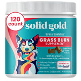 Solid Gold Dog Urine Neutralizer for Lawn Chews - Grass Guardian with Urinary Tract, Kidney, Bladder, and pH Support to Reduce Grass Pee Spots & Grass Burn - 120 Count