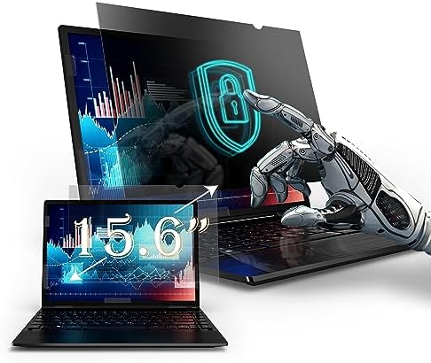 Privacy Screen Filter compatible with 15.6 Inches Laptop, Anti-Glare and Anti Blue Light Screen Protector