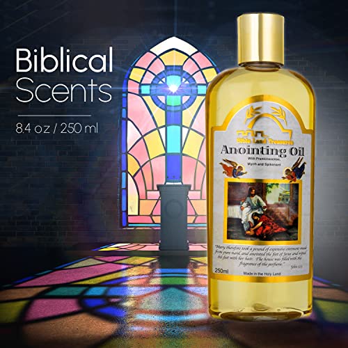 Bible Lands Treasure Anointing Oil Scented with Myrrh, Frankincense and Spikenard 250 Ml