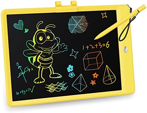 KOKODI LCD Writing Tablet, 10 Inch Colorful Toddler Doodle Board Drawing Tablet, Erasable Reusable Electronic Drawing Pads, Educational and Learning Toy for 3-6 Years Old Boy and Girls