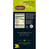 Celestial Seasonings Green Tea, Honey Lemon Ginseng, 25 Count (Pack of 6)