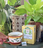 Tadin Lemongrass Herbal Tea, Caffeine Free, 24 Tea Bags Per Box, Pack of 6 Boxes Total