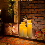 OSHINE Flameless Candles with Remote, Battery Operated Candles with 24H Timer, 5 Pack Led Candles Flickering Realistic, Battery Candles Christmas Gifts, Electric Candle for Home Wedding Holiday Decor