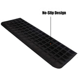 BESEA 2" Rise Rubber Threshold Ramp Wheelchair Ramp for Home Doorways 3.6 Feet Long 2200lbs Load Capacity Power Scooter Ramp