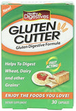 (Pack of 3) Healthy Digestives Gluten Cutter, Dietary Supplement, 30 Capsules Each