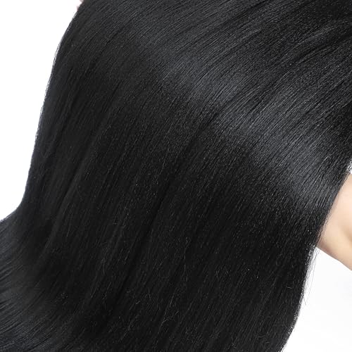 ATRAENTE Braiding Hair Pre Stretched,18 Inch 8 Packs Ombre Braiding Hair for Boho Box Braids Yaki Texture Hot Water Setting Soft And Light(18"1B/33/30)