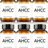 HPD Rx Premium AHCC & Shiitake Mushroom 1100 mg per Serving Supplement, Natural Immunity Booster, Maintains Natural Killer Cell Activity | AHCC is Proven in 30+ Studies | 180-Day Supply, 6-Pack