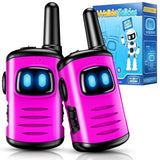 Kids Walkie Talkies Toys for Girls: comedyfun Mini Robots Walkies Talkies 2 Pack Halloween Christmas Birthday Gifts for 3 4 5 6-8 Year Old Girls Toys for 4 5 6 7 8-10 Year Old Camping Outdoor Game