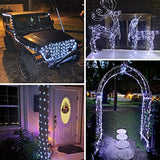 66Ft 200 LED Fairy Lights Plug in, Waterproof String Lights Outdoor 8 Modes Christmas Lights Bedroom Decor, Twinkle Lights for Girl's Room Garden Christmas Decorations (Cool White)