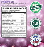 Super Antioxidants Supplement - Powerful Super Food Antioxidant Daily Blend - Acai Berry, Goji, Pomegranate & Trans Resveratrol - Herbal and Fruit Formula For Women and Men - Skin Care - 60 Capsules