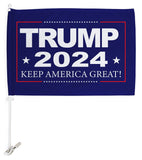 Trump Flag 2024 MAGA American Flags Pack Vehicle Auto Window Pro-Trump President Make America AgainBandera para Carros Outdoor Pole Accessories, Home Decoration Made in USA