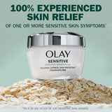 Olay Sensitive Face Moisturizer Cream with Colloidal Oatmeal Skin Protectant - Fragrance Free - 1.7oz