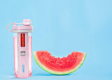 Selah Flavored Water Bottle - Water Enhancer, Sugar Free, Vitamin Infused Water - 20oz Water Bottle With Flavor Pods Included - Energy Drink, Strawberry, and Sports Drink Pods (Pink, 6 Flavor Pod)